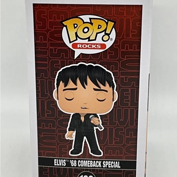 Funko- Pop Rocks 188 Elvis Pressley '68 Comeback - Picture 6 of 6